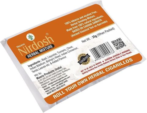 Nirdosh Mango flavour Herbal Raw Mixture (1 pouch) Smoking Cessations Price  in India