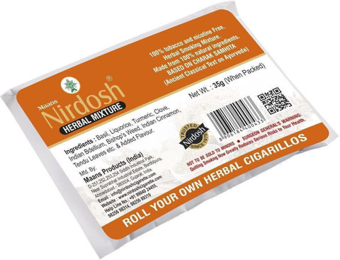 Nirdosh Mango flavour Herbal Raw Mixture (1 pouch) Smoking Cessations Price  in India