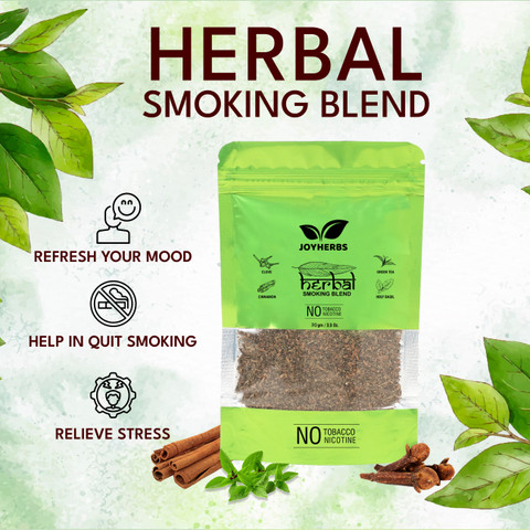 JOYHERBS Herbal Smoking Mixture Blend Of Ayurvedic Herbs 30g Tobacco Free &  Nicotine Free Smoking Cessations Price in India