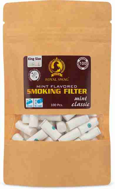 ROYAL SWAG King Size Smoking Filters Mint Flavour(20 MM*7 MM Filter) 100  Filters/Pack Smoking Cessations Price in India