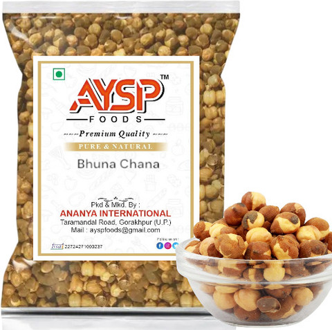 AYSP Bhuna Chana, Bhuja, Roasted Bengal Gram, Roasted Chana, Snack