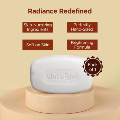 Glutalight Skin Lightening Soap For Reduce Freckles, Age Marks, Acne Spots 
