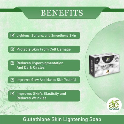 ae naturals glutathione soap AE Naturals Glutathione Skin Whitening Soap With Active Charcoal And Kojic  Acid