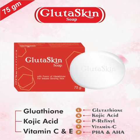 TQS GlutaSkin Soap Glutathione Kojic Acid & Nourishing Gentle Cleanse Moisturize