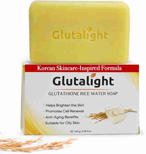 Glutalight Glutathione Rice Water Soap | Fades Dark Spots & Hyperpigmentation - Price in India, Buy Glutalight Glutathione Rice Water Soap Glutalight Glutathione Rice Water Soap | Fades Dark Spots & Hyperpigmentation - Price in India, Buy Glutalight Glutathione Rice Water Soap