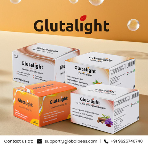 Glutalight Papaya Soap with Glutathione for Brightening, Even Tone & DeTan 