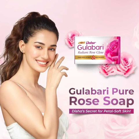 dabur glutathione Gulabari Pure Rose Extract&Niacinamide Bathing Moisturizing Soap(150g Pack of 3) Dihexa Peptide & Brain Unwind Selection:45 Softgels Capsules