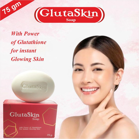 sabun glutathione Top Quality Store GlutaSkin Skin whitening Soap For Brightening & Whitening