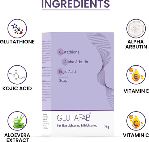 uno glutathione capsule Glutafab Skin Lightening Soap with Kojic Acid, Glutathione & Arbutin For Dark Spots
