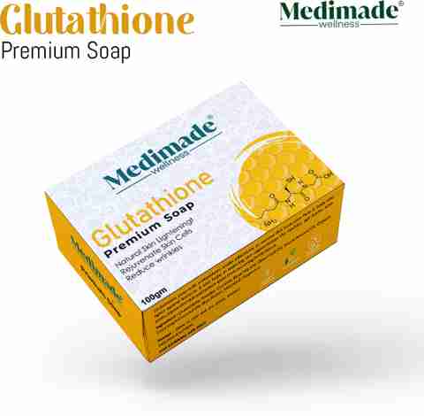 myderm glutathione soap Medimade Premium Soft, Smooth, Moisturised Skin,Natural Handmade Soap Rice