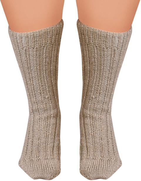 KCSOCKS Handmade woolen socks Men Solid Calf Length Men Solid Calf - Main Image