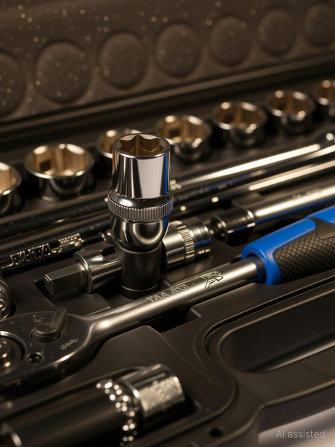 TATA AGRICO 24 in 1 Combinational Ratchet Socket Set, Hand Tool