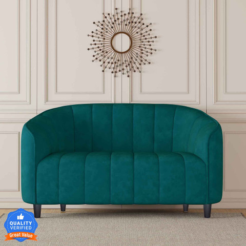 CARLTON LONDON Amelia Tufted Back Fabric Seater Sofa