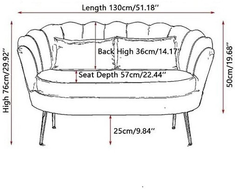 Smarts collection beautiful fabric sofa set with metal legs for your living  room, bedroom, office Fabric Sofa Set