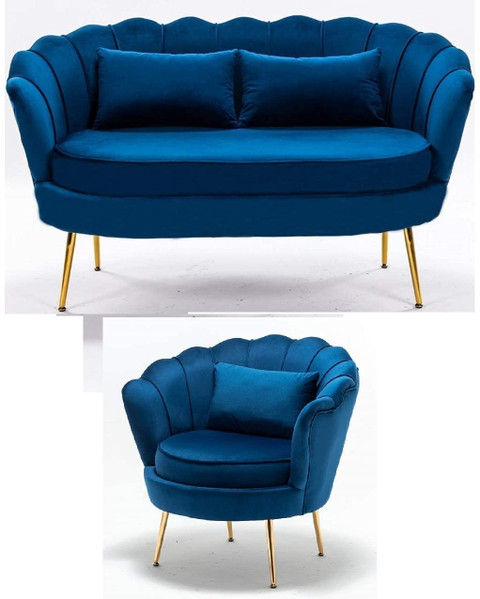 Smarts collection beautiful fabric sofa set with metal legs for your living  room, bedroom, office Fabric Sofa Set