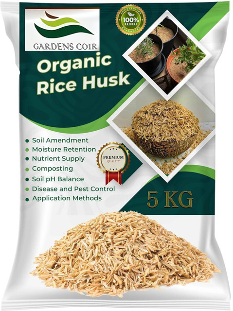 GARDENSCOIR Organic Rice Husk for Plants 5 kg | Best Horticuture Grade Rice  Husk Husk Price in India - Buy GARDENSCOIR Organic Rice Husk for Plants 5  kg | Best Horticuture Grade