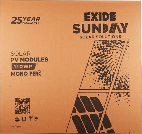 EXIDE 12V 110W Mono Solar Panel - Image 6
