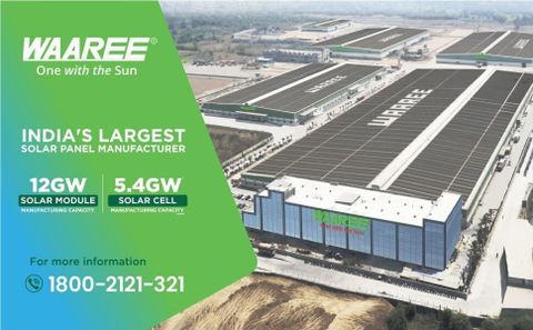 WAAREE II 580Wp 144Cells II TOPCON N-Type II Bifacial Solar Panel II ...