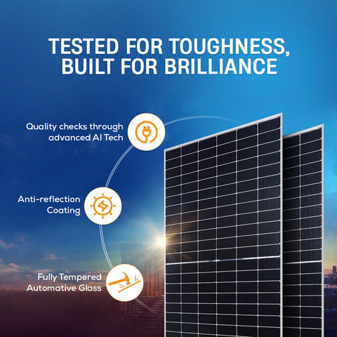 LUMINOUS 24585T144-BI TS (Bifacial) Topcon Solar Panel For Home and ...