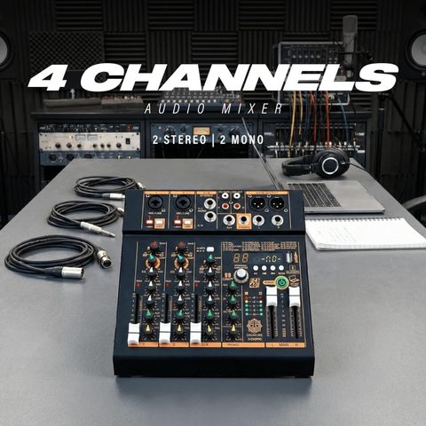 Digimore Professional Audio Mixer with 99 DSP Effects | USB/PC