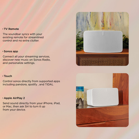 Buy Sonos Five Auxiliary, Airplay Multiroom 80 W Mobile/Tablet