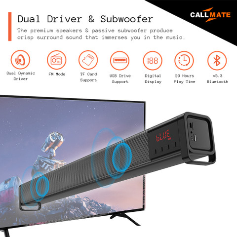 Subwoofer Wireless Speaker For Tv And Music Buy Portronics Pure