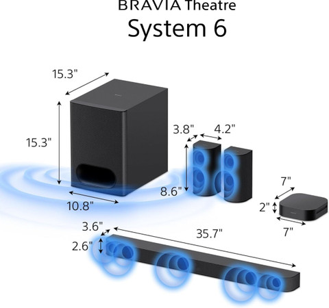 Buy SONY Bravia Theatre System 6(HT-S60),Dolby Atmos, subwoofer