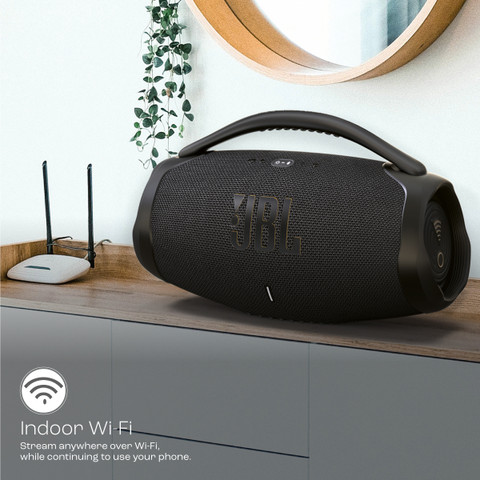 JBL Boombox3 WiFi, Deep Bass, 24H Playtime,BuiltIn Powerbank, IP67, Alexa  180 W Bluetooth Speaker