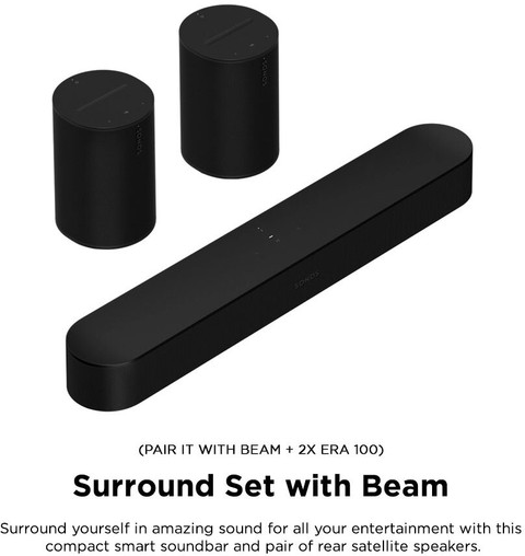Buy Sonos Beam 2 Wireless Dolby Atmos,Wi-Fi Connect 250 W