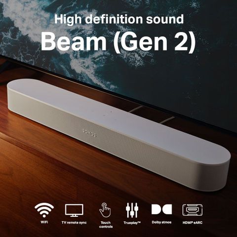 Buy Sonos Beam 2 Wireless Dolby Atmos, Wi-Fi Connect 250 W