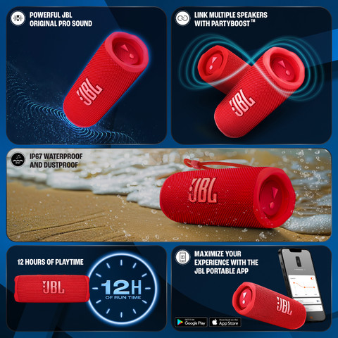Buy JBL Flip 6 with 12Hr Playtime, Customize Audio 30 W Bluetooth