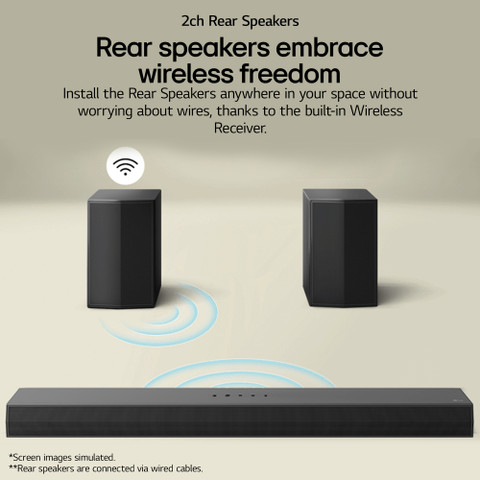 Buy LG S65TR Dolby Digital, Wireless Subwoofer Rear Speaker W
