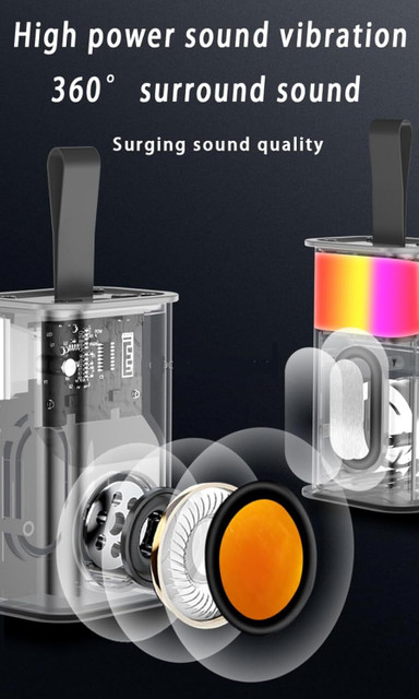 Buy VEROX Armour Wireless 5W Transparent Bluetooth Speaker with RGB Light 5  W Bluetooth Home Audio Speaker Online from Flipkart.com