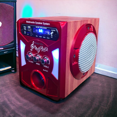 world voice Gold Series Digital NANO HI-FI Woofer MINI Home Theater  BT/FM/MP3/USB/SDCard/AUX 60 W Bluetooth Home Audio Speaker