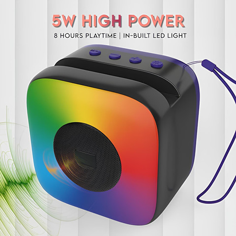 GUGGU Bluetooth Speaker, 1200mAh Battery With RGB Light and Crydtal Sound  Z333 10 W Bluetooth Gaming Speaker