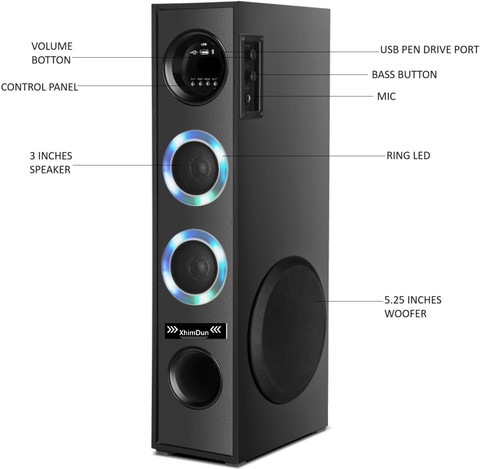 Buy Xhimdun HOME THEATRE TOWER SPEAKER 100 W Bluetooth Tower