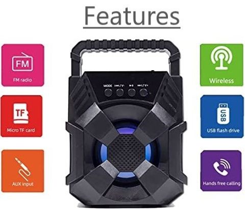 Musify WS-01 10W Bluetooth Speaker (Black) - Image 4