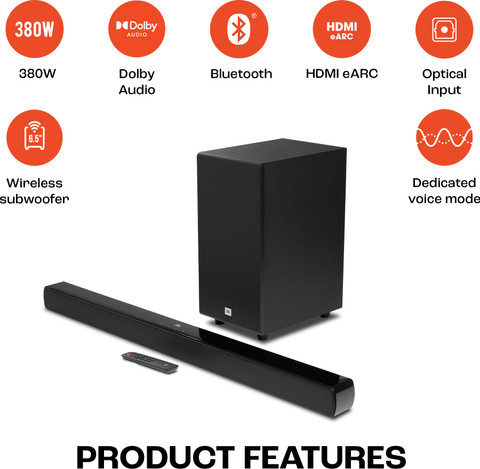 Wireless Subwoofer Jbl Home Theatre Price JBL Cinema SB190, Dolby