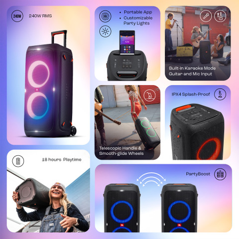 Buy JBL Partybox 310 - 18Hrs Playtime, Pro Sound, Dynamic Light