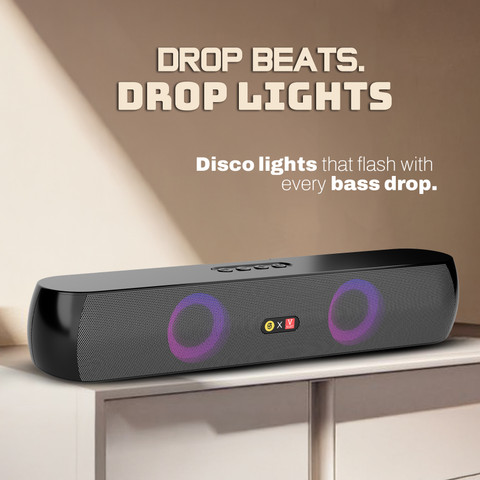 SnapUp Boom X1 Upto 8H TYPE C Multi-Compatibility RGB TWS Feature 16 W  Bluetooth Soundbar