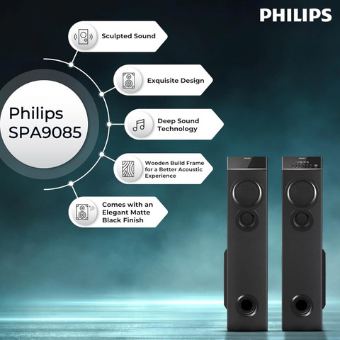 Buy PHILIPS SPA9085/94 100 W Bluetooth Tower Speaker Online from