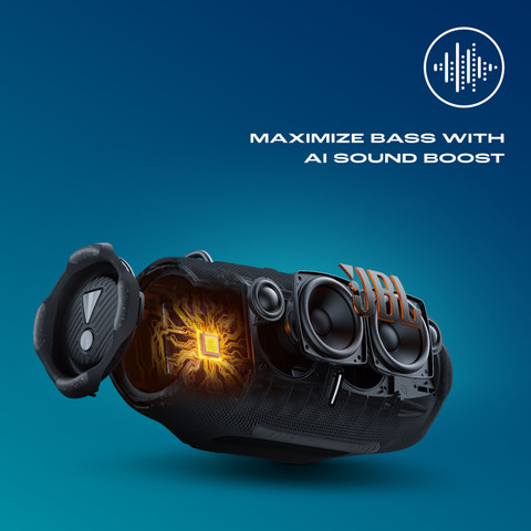 JBL Xtreme AI Sound Boost, Built-in Powerbank,Multispeaker Connection by  Auracast 100 W Bluetooth Speaker