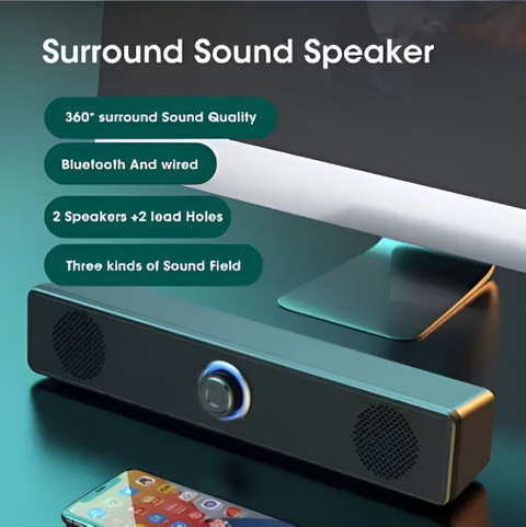 Clairbell Bluetooth Speaker PORTABLE HOME TV SOUNDBAR Dynamic Thunder Sound  For LaptopY161 16 W Bluetooth Home Theatre