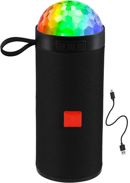 BASS BLING Super Bass Disco light Splashproof Wireless Bluetooth Speaker  W Bluetooth Speaker
