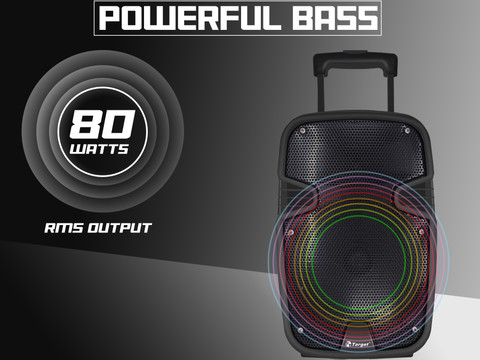 Buy Target TT-PAF-1408 MULTIMEDIA PA TROLLEY PORTABLE SPEAKER 8