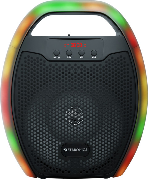 ZEBRONICS Zeb-PSPK 3(Sound feast 60)with RGB Modes, 20hrs playback  time 10 W Bluetooth Speaker