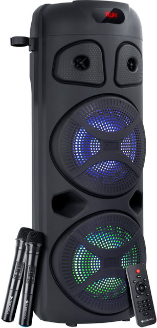 ZEBRONICS Zeb-451 MOVING MONSTER 2X8L TWS, Dual Wireless MIC, Karaoke  Recording Function 48 W Bluetooth Party Speaker