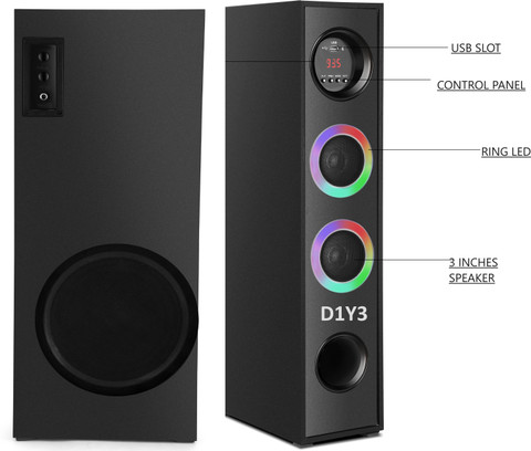 Buy D1Y3 Multimedia Dj Box Music System Home theatre 120 W