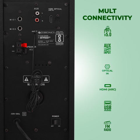 Remote Control Zebronics Tower 9500 Zebronics BT 9500 RUCF Tower