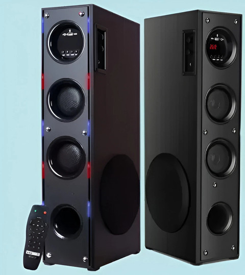 RZG Wireless Bluetooth Supporting Tower Speaker USB, AUX, LCD Display 120  W Bluetooth Tower Speaker